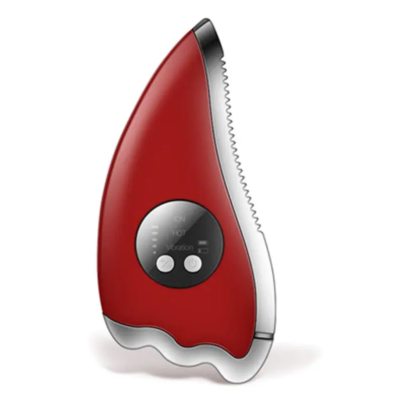 ABS Электрический микротоковый скребковый подъемный скребок для соскребания пластинчатый массажер T4MB - Цвет: red