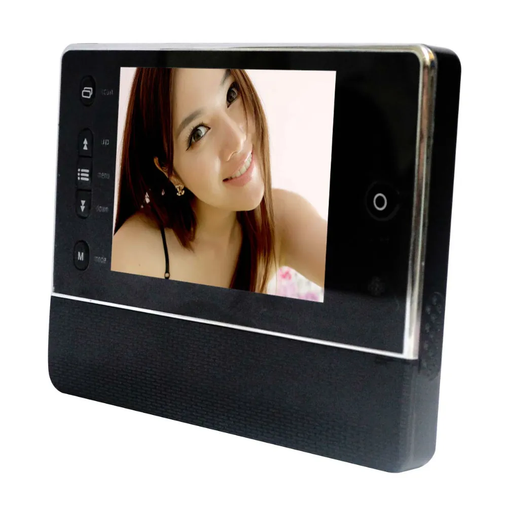 120 градусов Широкий формат 3.5 дюймов проводной видео домофон Система контроля доступа