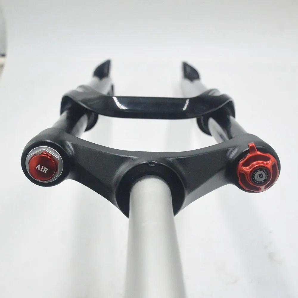

Snow bike Fork Fat bicycle Forks 26*4.0 Air Gas Locking Suspension Forks For 4.0"Tire open file 135mm