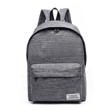 Simple Canvas Backpack Male High Quality School Bag Laptop Backpack Female Travel Men Bagpack Casual Stachels Rucksack Mochila