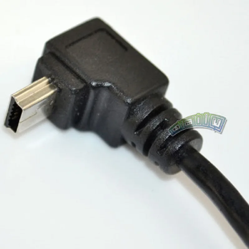 Danspeed USB 2.0 Тип мужчина к Mini B 5 pin Подпушка угол 90 градусов Мужской данных Кабель-адаптер конвертер
