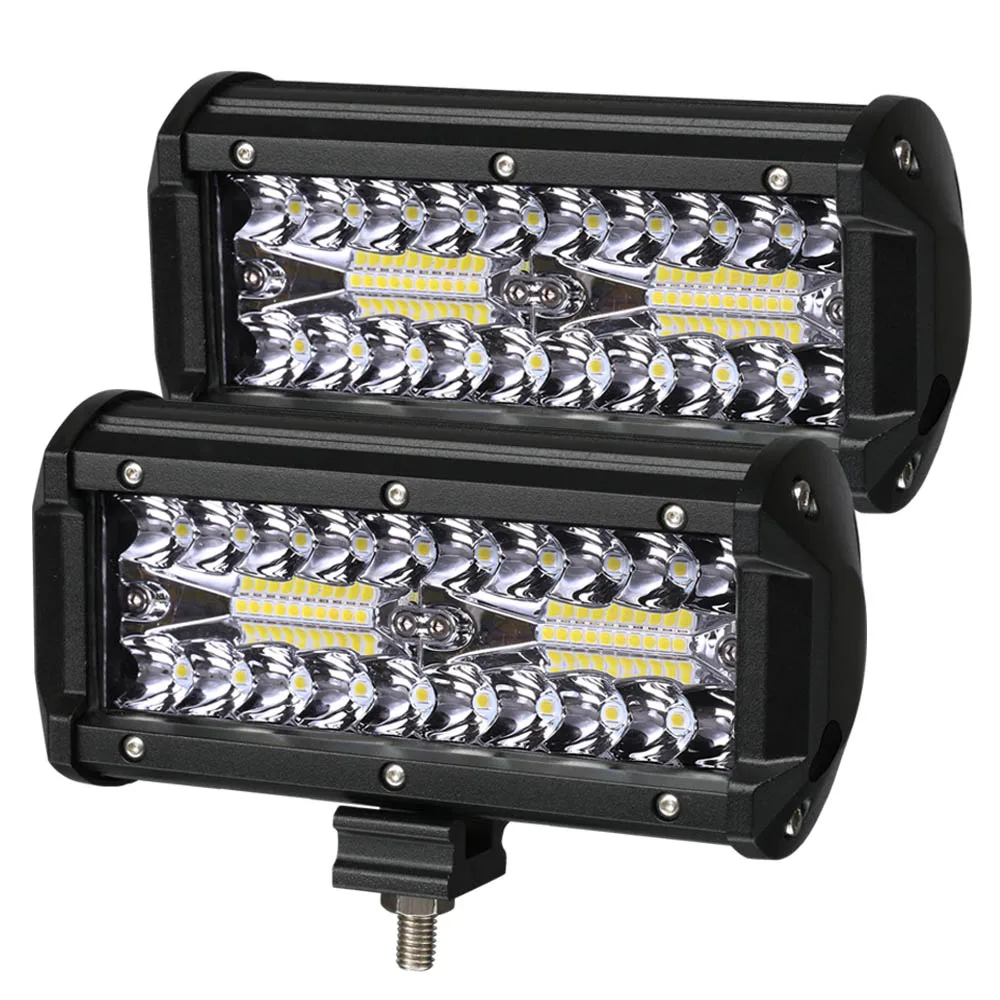 12V 24V светодиодный бар 7 дюймовый светодиодный светильник Бар для автомобилей комбинированный лучи внедорожник ATV Трактор Лодка грузовых автомобилей 4x4 внедорожник экскаватор Подсветка