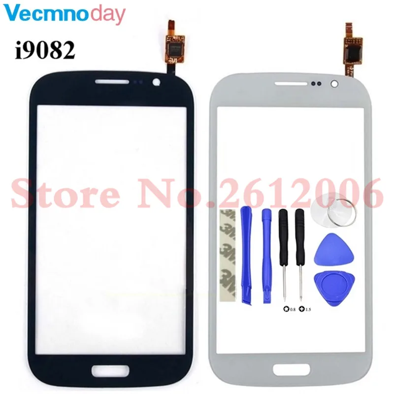 Vecmnoday сенсорная панель для samsung Galaxy Grand Duos i9082 GT-I9082 i9080 GT-I9080 сенсорный экран дигитайзер передняя стеклянная линза