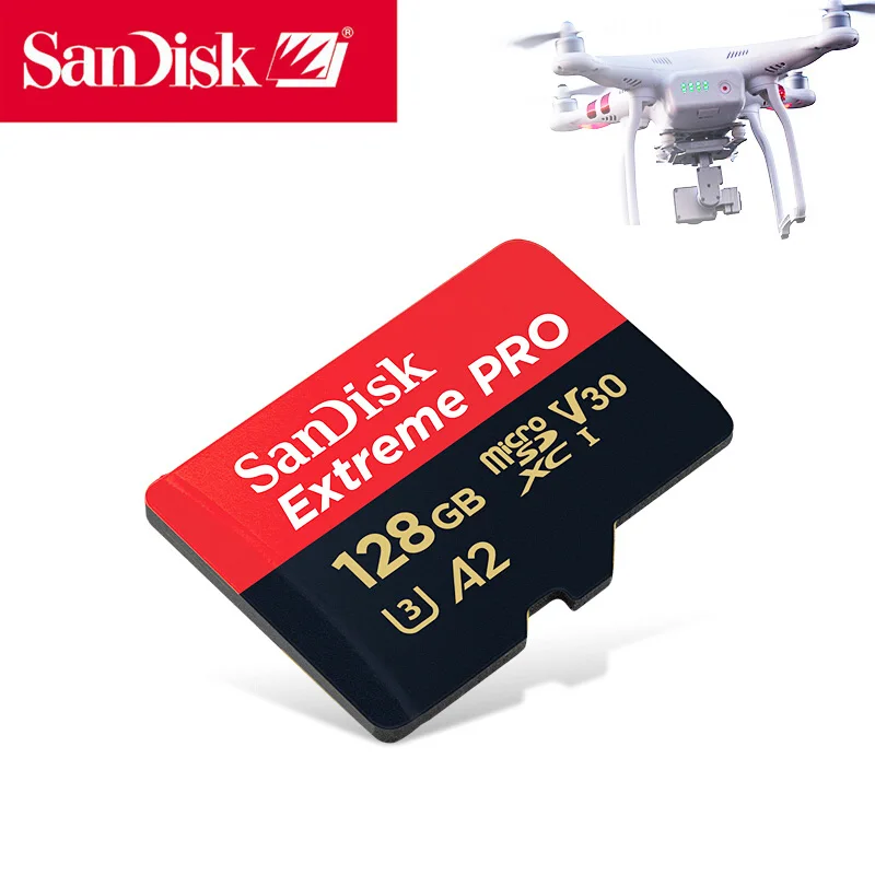 SanDisk Extreme Pro флеш-карты памяти TF карты Micro SD карты 128 ГБ U3 170 МБ/с. microsd телефон Камера 4K видео Запись