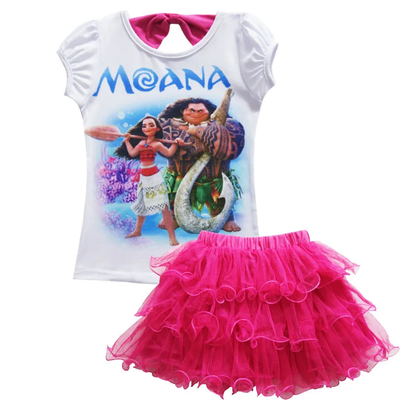 Юбка-пачка Moana для девочек, однотонное Пышное Бальное Платье принцессы из тюля, юбка-американка, детский балетвечерние вечерний комплект