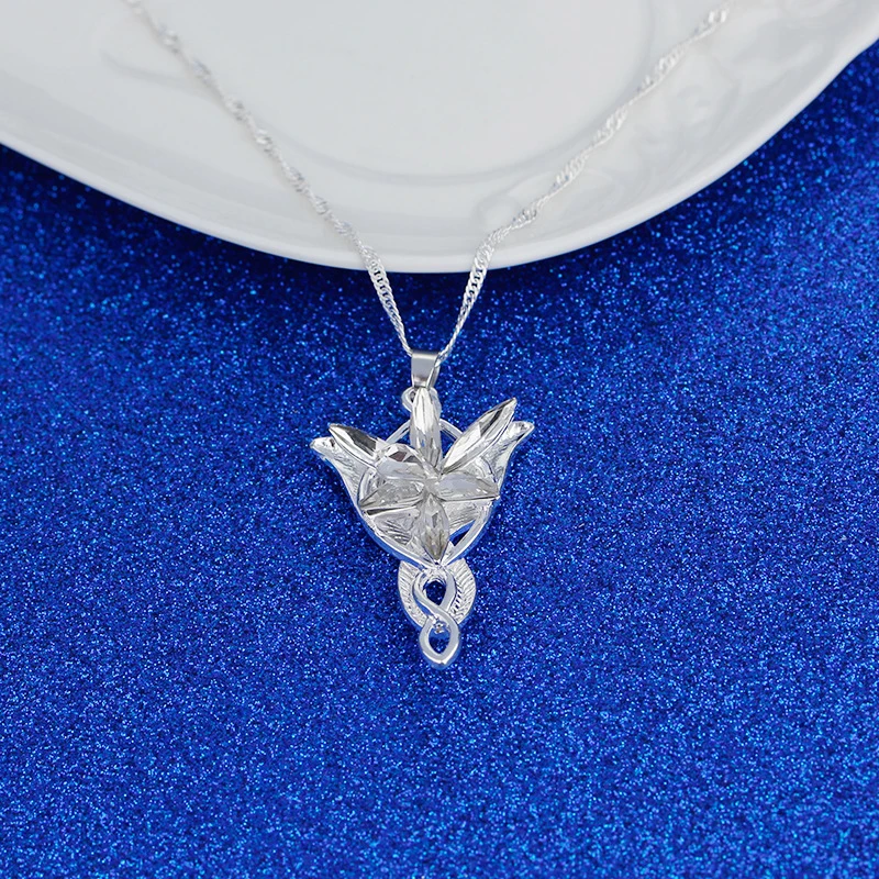 CUTEECO The Властелин колец Arwen Evenstar Pendent Кино ювелирные изделия кристалл Сумерки