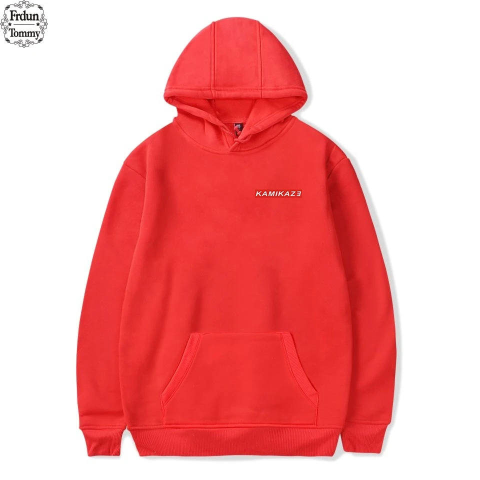 Толстовка с капюшоном Eminem Kamikaze длинная теплая толстовка в стиле хип хоп для