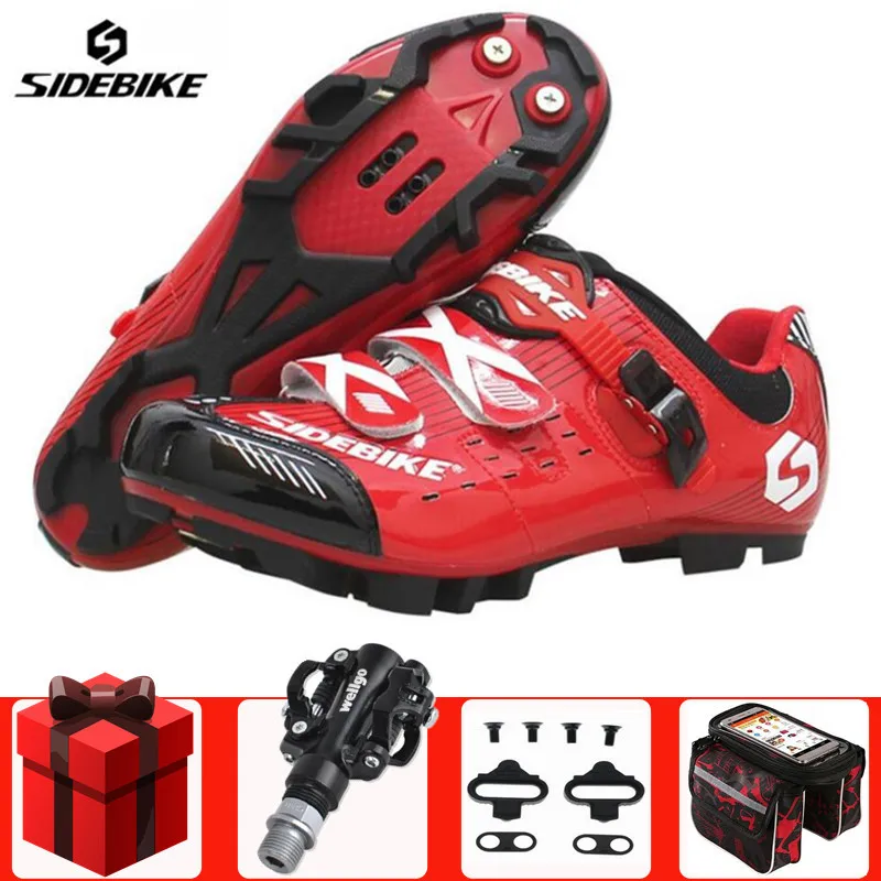 

Sidebike Men Cycling Shoes add SPD pedal set Sneakers Autolock Sapatilha Ciclismo Bike Shoes Zapatillas Ciclismo Bicycle Shoes