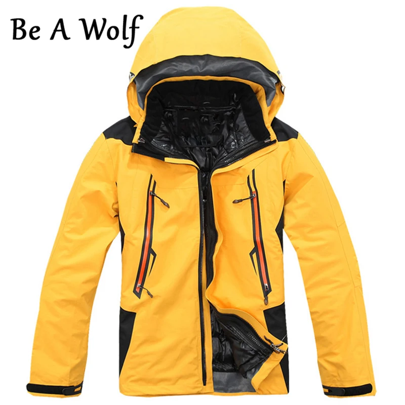 Быть волком походные куртки для мужчин флисовая куртка зимняя куртка водонепроницаемая ветровка пальто походная одежда LG1201