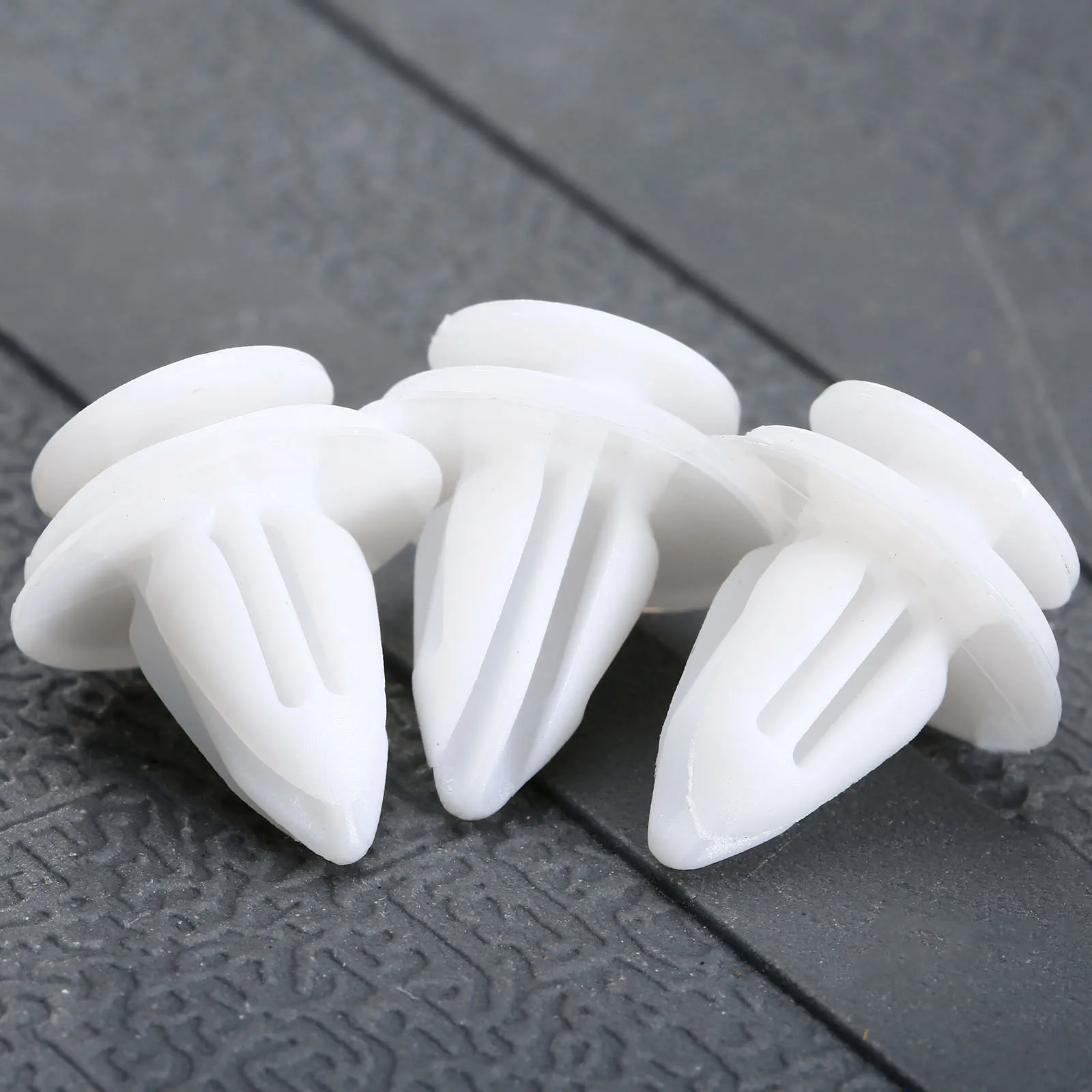 

50Pcs Auto Fasteners Rivet Retainer Push Type Engine Cover Car Fender Bumper Door Side Skirt Trim Panel Clips Hole 8.5x8.8mm