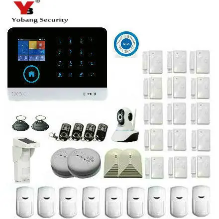 

Yobang Security 2.4inch TFT Display LCD keyboard WIFI Wireless Solar Outdoor PIR Motion Sensor Alarm System Wireless IP Camcera