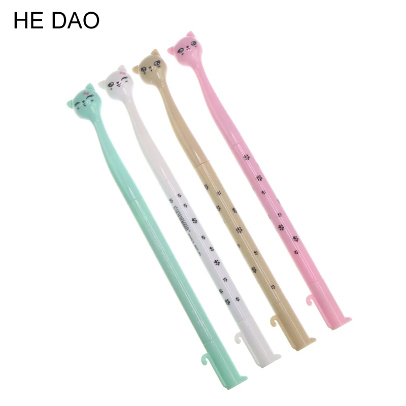 4 pcs lot new 0 5mm kawaii plastic cat gel pen lovely 4 pcs lot new 0 5mm kawaii plastic cat gel pen lovely