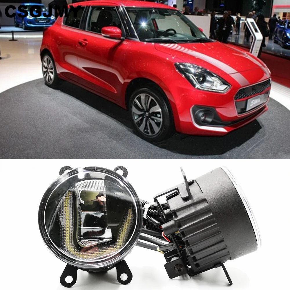 3-в-1 функции светодиодный для Suzuki Swift 2005 - 2016 2017 2018 DRL Дневной светильник автомобиля