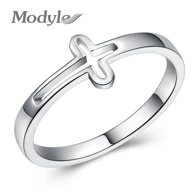 Женские серебряные кольца с крестом Mostyle роскошные модные ювелирные изделия