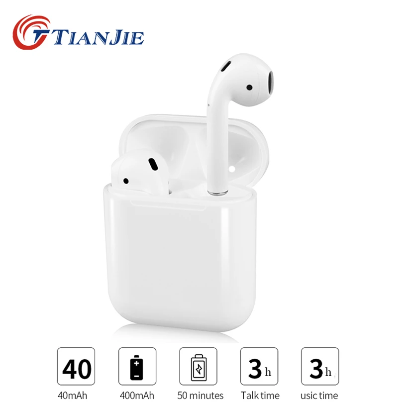 

Tianjie i12 TWS Wireless Bluetooth Earphone with long-lasting charging Box Sport Earbud Bluetooth stereo Headset for Ios/Android