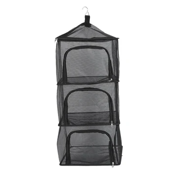 

Dry Net Insect Food Screen,4 Layer Outdoor Camping Camping Storage Bag Camp Kitchen Accessories Food Vegetable Fruit Drying Ra