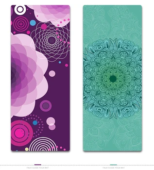 

free shipping heat transfer printing high quality 4mm thickness natural rubber yoga mat print