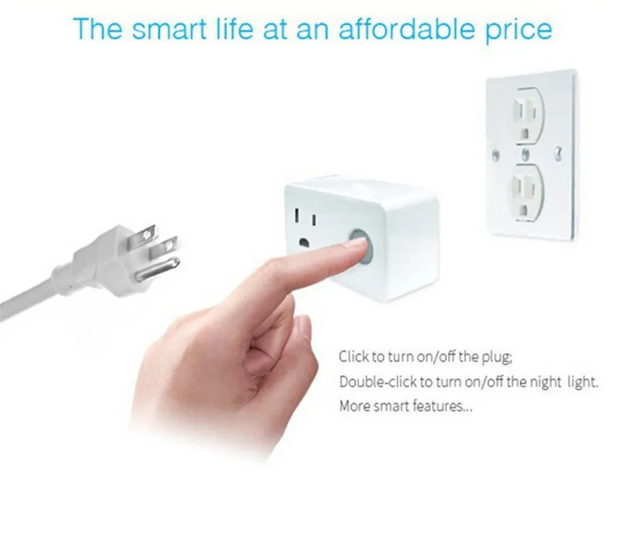 d Broadlink SP3 SP CC WIFI Socket EU US Std Wireless Plug Outlet,Timer Socket Smart Home Automation Controlled For iPhone Android