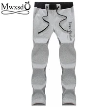 Mwxsd мужские повседневные спортивные штаны, длинные спортивные прямые штаны, штаны для бега, мужские хлопковые штаны, длинные штаны, Мужская одежда, размер M-3xl