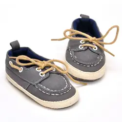 Для маленьких девочек и мальчиков обувь новорожденных мягкий хлопок унисекс новые модные кроссовки завязывания для учатся ходить на осен