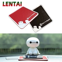 LENTAI 1 шт. автомобильный baymax нескользящий коврик черный красный для Toyota c-hr Kia sportage peugeot 3008 Honda civic аксессуары Hyundai Tucson