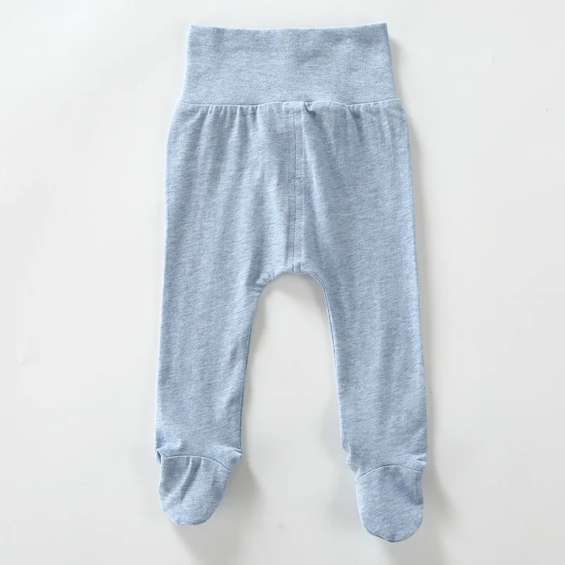 Детские противомоскитные штаны для мальчиков и девочек, хлопковые летние тонкие носки, штаны для малышей, открытые дышащие подштанники - Цвет: Небесно-голубой