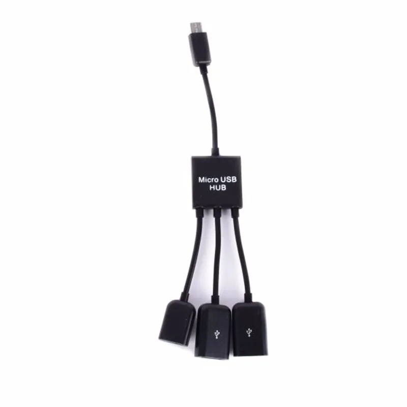 Мощность клавиатура с возможностью зарядки мышь кард-ридер 3 порта Micro USB OTG концентратор кабель хоста для samsung для sony