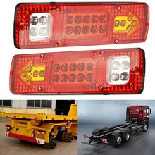 2 pcs 12 V 19 LED Camion Rimorchio Camion Freno Stop Girare a Coda Posteriore Luce di Indicatore Rimorchio Lampada Fanale Posteriore Auto luci