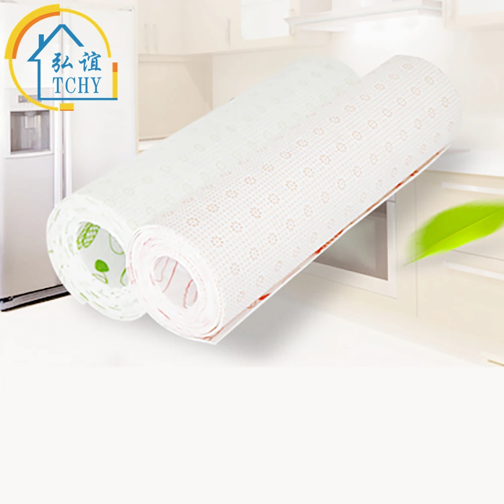 

TCHY Non-Woven Placemat 36*300cm/lot Refrigerator Pad kitchen accessories decoration home for Fridge Mats Waterproof Bowl holder