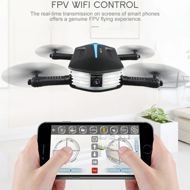 

H37Mini Remote Drones 4CH 6 Axis WIFI FPV Drone RC Selfie Quadcopter Camera Foldable Dual-battery Version UAV Children's Toys