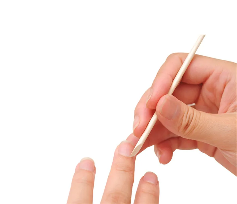 50 шт дизайн ногтей оранжевая деревянная палка палочки для отодвигания кутикулы маникюр уход