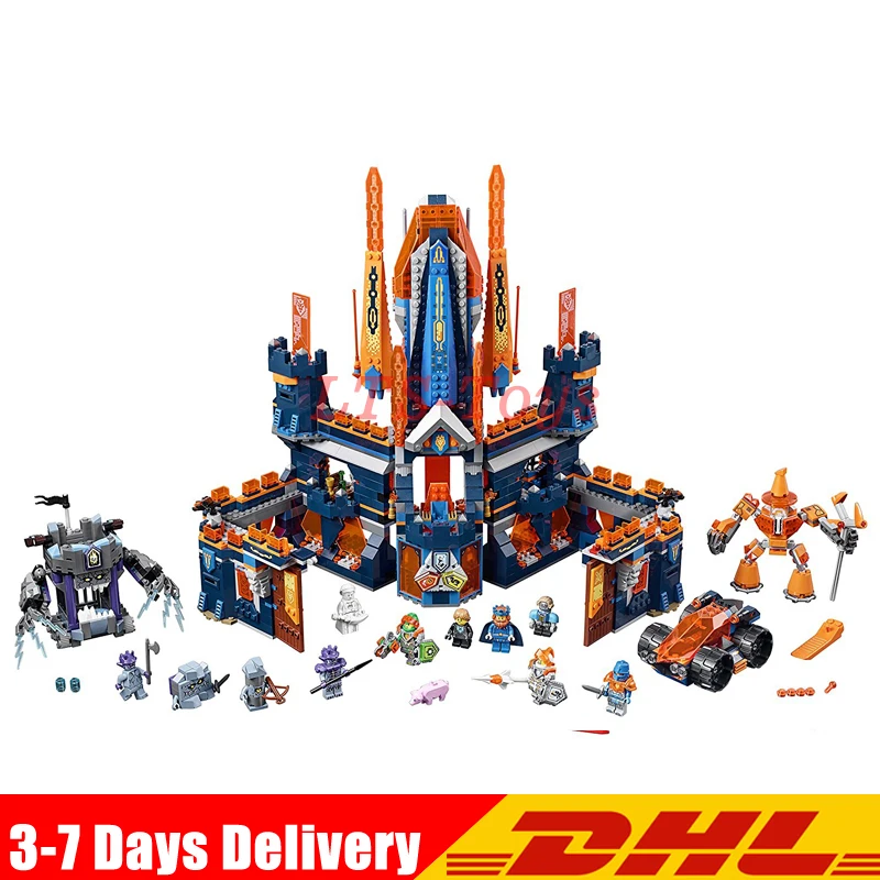 

Lepin 14037 1295Pcs King Castle Nexus Knights Model Building Blocks Bricks figures Kids Toys For Children Legoed 70357