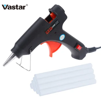 

Vastar High Temp Hot Melt Glue Gun 20W Graft Repair Heat Gun Pneumatic DIY Tools Glue Gun With 10pieces 7mm*100mm Glue sticks