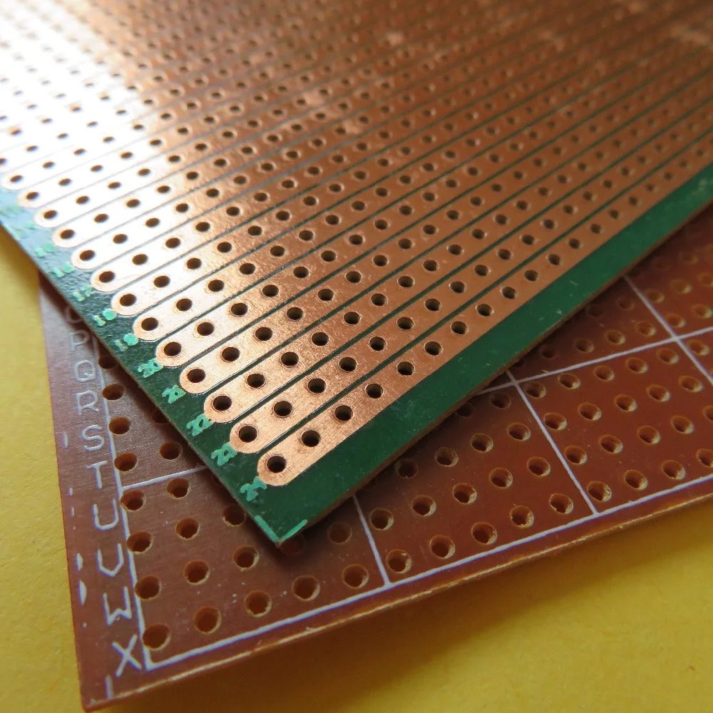 5 шт./лот Stripboard Veroboard vero прототип печатной платы 6,5x14,4 см 2,54 мм макетная плата platine lochraster pcb