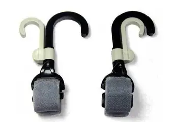 

120sets 2 pcs set Baby Stroller Hook Holder Pram Double Rotate Hook Pushchair Hanger