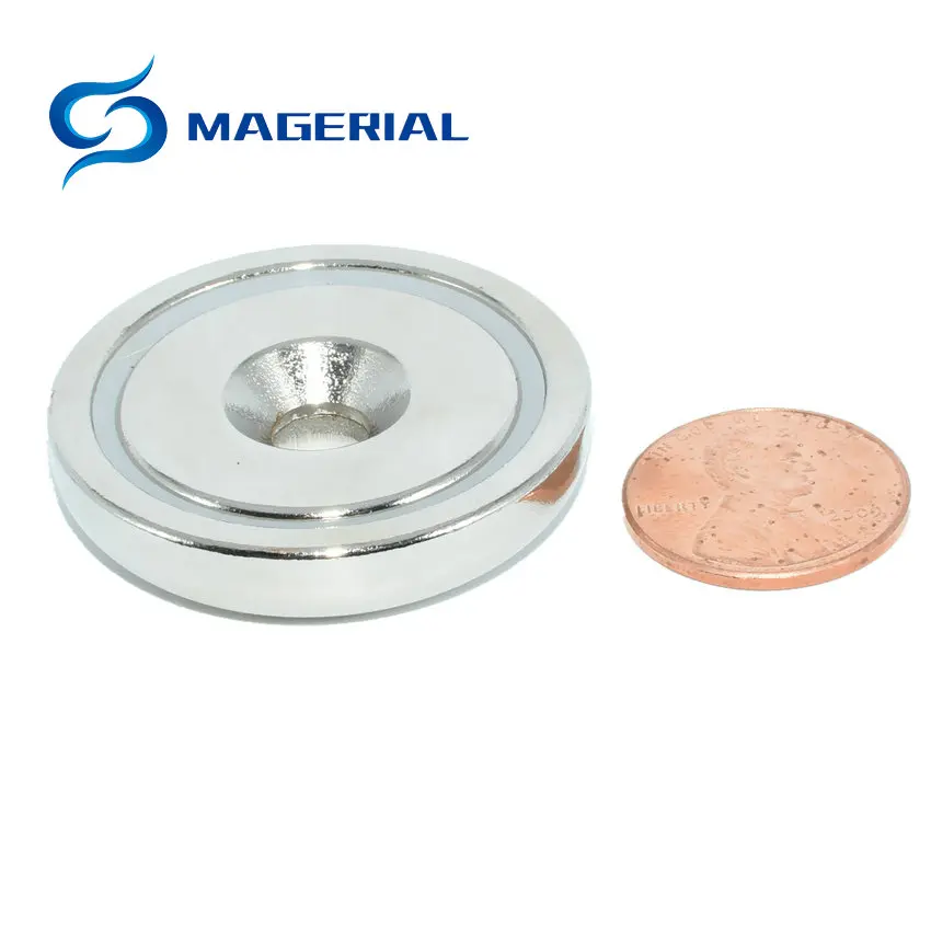 36mm Heavy Duty Rare Earth Neodymium Cup with Countersunk Screw