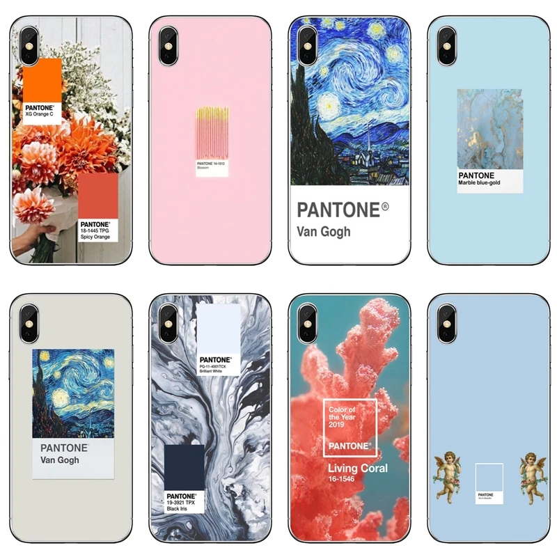 

new aesthetic pantone candy phone case For Samsung Galaxy S10 S9 S8 S7 S6 edge Plus Lite S5 S4 Note 9 8 5 4 soft cover