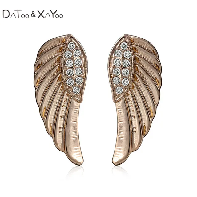 Datoo Xayoo New Fashion Alloy Diamond Angel Wing Earrings Datoo Xayoo New Fashion Alloy Diamond Angel Wing Earrings Customized Hypoallergenic Por Accessories Birthday