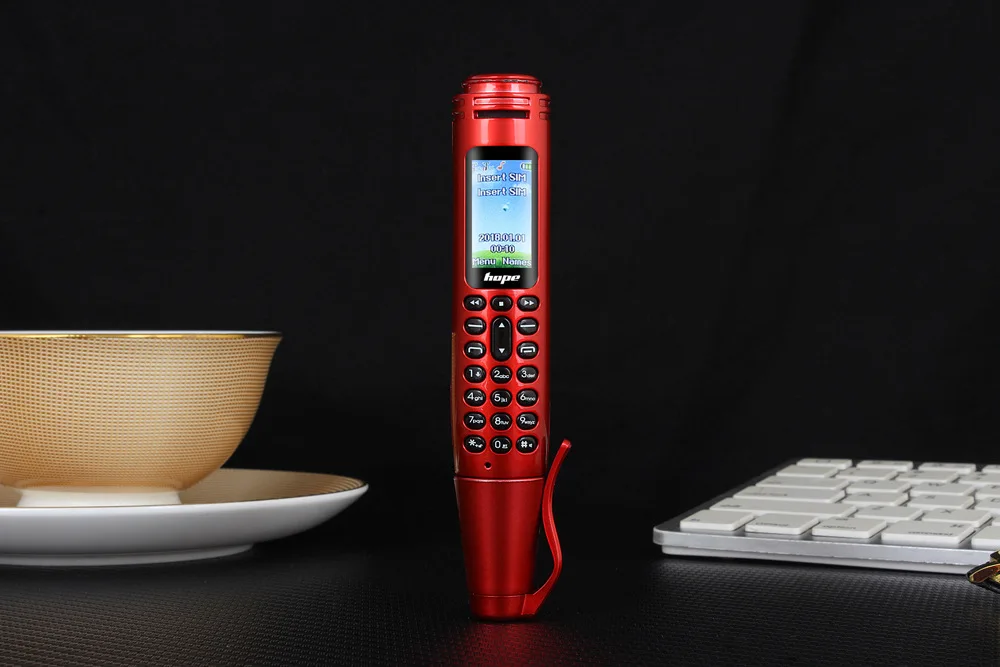 CHAOAI AK007 мини ручка мобильный телефон двойной Sims двойной режим ожидания GSM Bluetooth 2G разблокированный маленький сотовый телефон камера фонарик