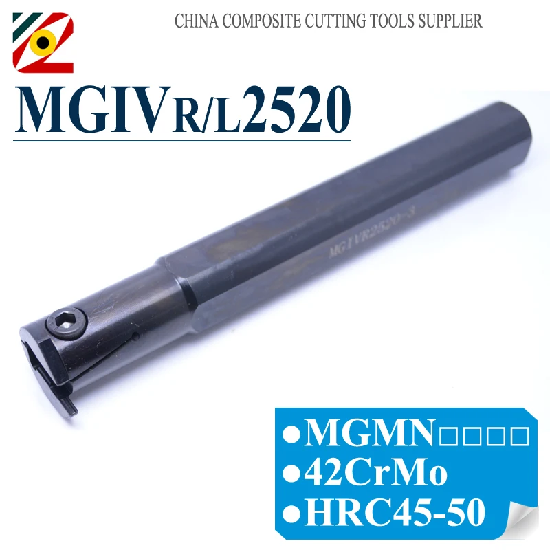 

EDGEV MGIVR2520-1.5 MGIVR2520-2.0 MGIVR2520-2.5/3/4 CNC Lathe Internal Grooving Turning Tools Holder Cutting-off Cutter MGMN300