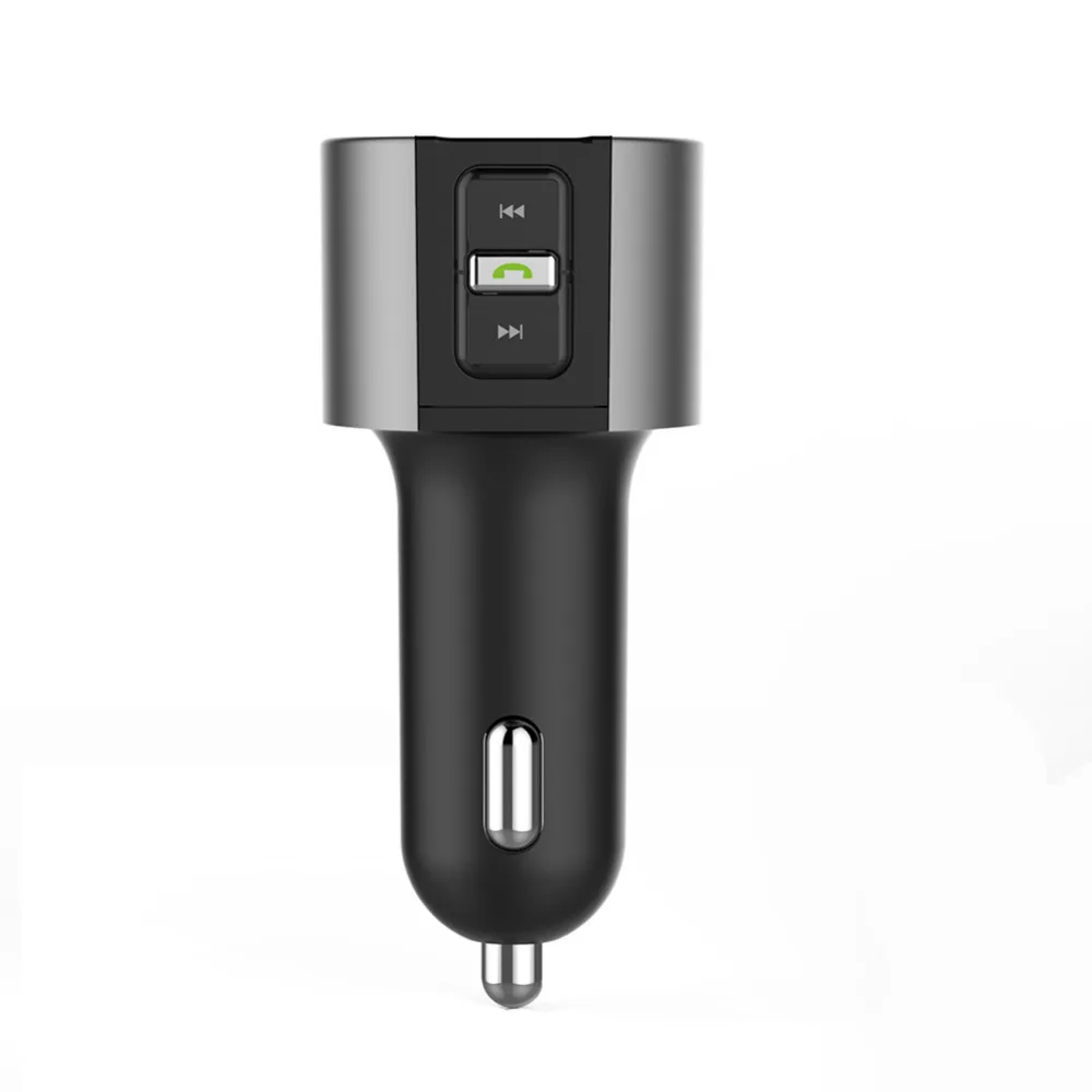 

Car MP3 Player Bluetooth Handsfree Kit Cigarette Lighter Wireless A2DP 2 USB Charging Battery Voltage Detection FM Transmitter