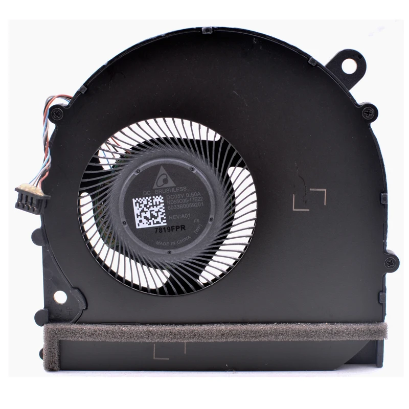 الأصلي دلتا ND55C05-17E22 DC5V 0.50A محمول المدمج في وحدة المعالجة المركزية مروحة تبريد