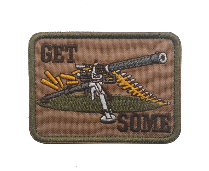 

GET SOME HOOK BACKING TACTICAL Military Airsoft PATCH Badge Stripe For Backpack jacket
