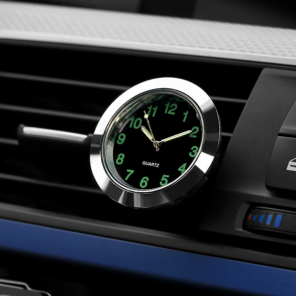 

Automobile Quartz Clock Car Decoration Watch Ornaments Vehicle Auto Interior Watch Digital Pointer Air Conditioning Outlet Clip