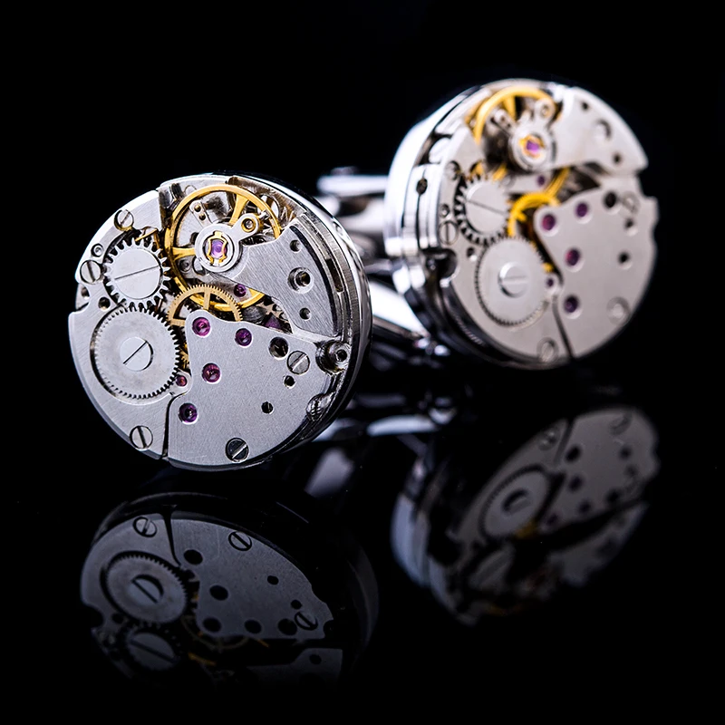 KFLK brand high quality mechanical cufflinks mens silvery cuff links wedding gift French shirt button New arrival guests