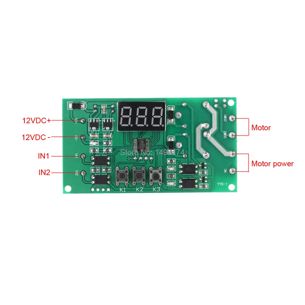 WQScosea Q8S 214 12V DC реверсивный модуль двигателя двойное программируемое реле времени