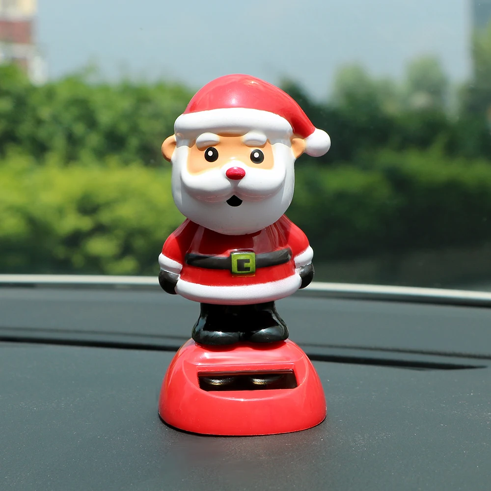 YOSOLO Santa Claus Car Ornament Dashboard Decoration Solar Power Dancing Toy Christmas Style Swinging Ornaments Auto Accessories YOSOLO Santa Claus Car Ornament Dashboard Decoration Solar Power Dancing Toy Christmas Style Swinging Ornaments Auto Accessories