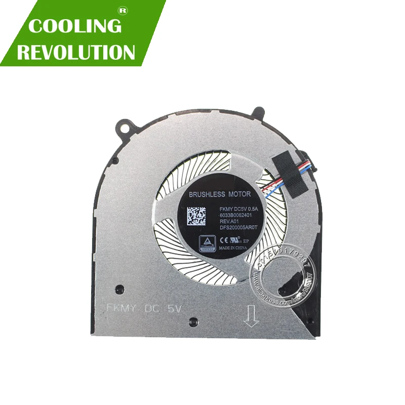 QUETTERLEE Replacement New Compatible for HP 14-CF 14-CK 14-cm 240-G7 246-G7 CPU Cooling Fan L23189-001 DFS200005AR0T 6033B0062401 4PIN
