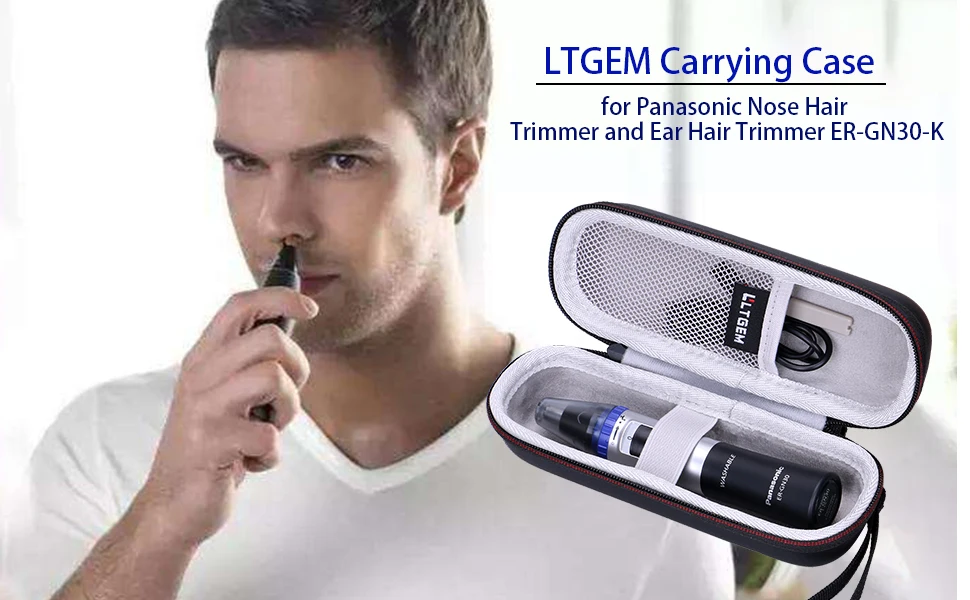 LTGEM EVA водонепроницаемый ударопрочный жесткий чехол для переноски Panasonic триммер для волос в носу и триммер для ушей ER-GN30-K