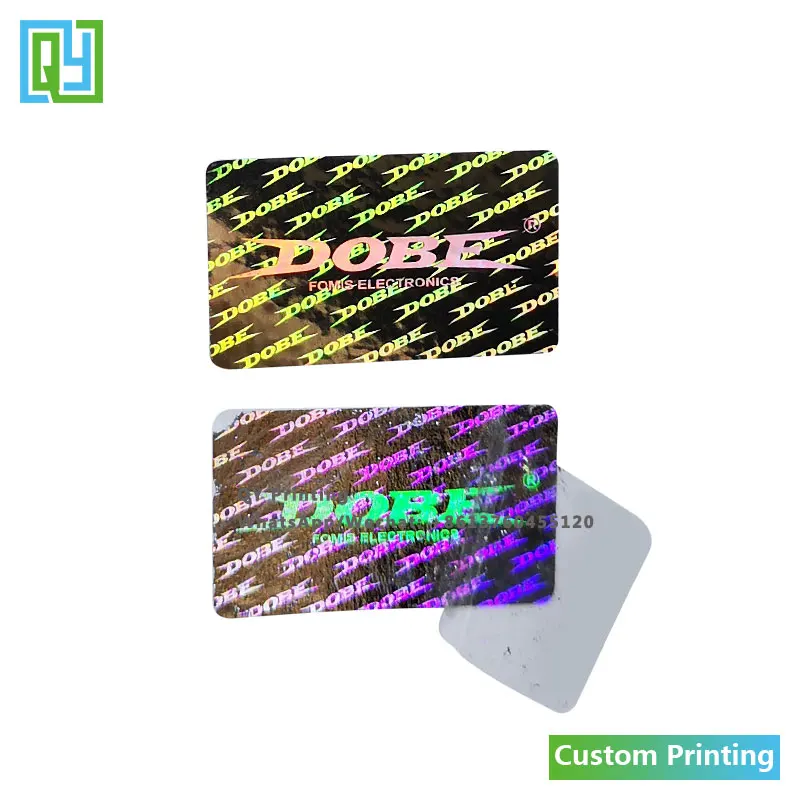 

10000pcs 25x15mm free shipping custom made security high quality cheap price hologram stickers 3D silver foil tamper proof label